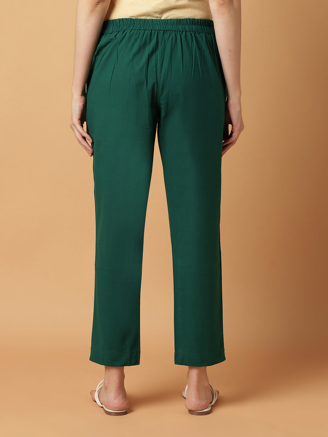 Bottle-Green Premium Cotton Pant