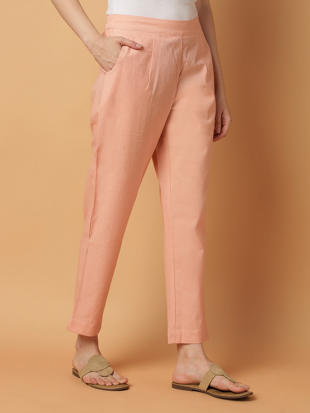 Peach Premium Cotton Trouser