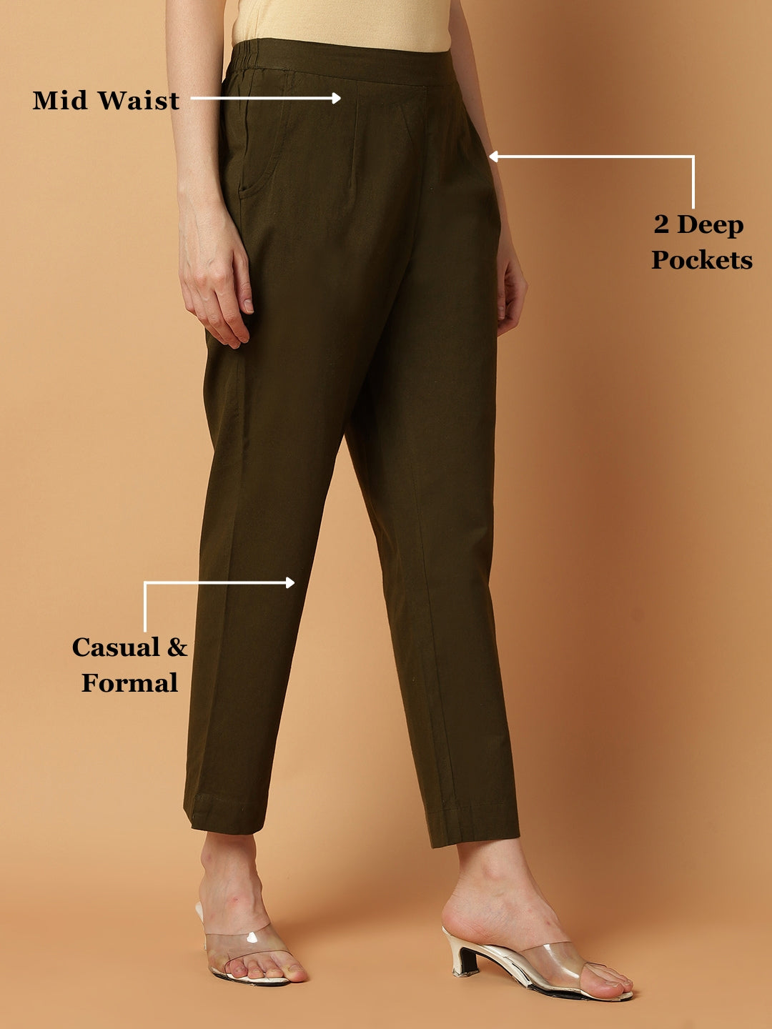 Olive-Green Premium Cotton Pant