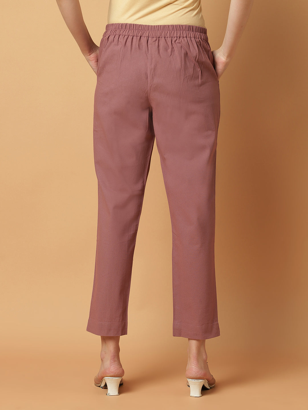 Rose-Taupe Premium Cotton Pant