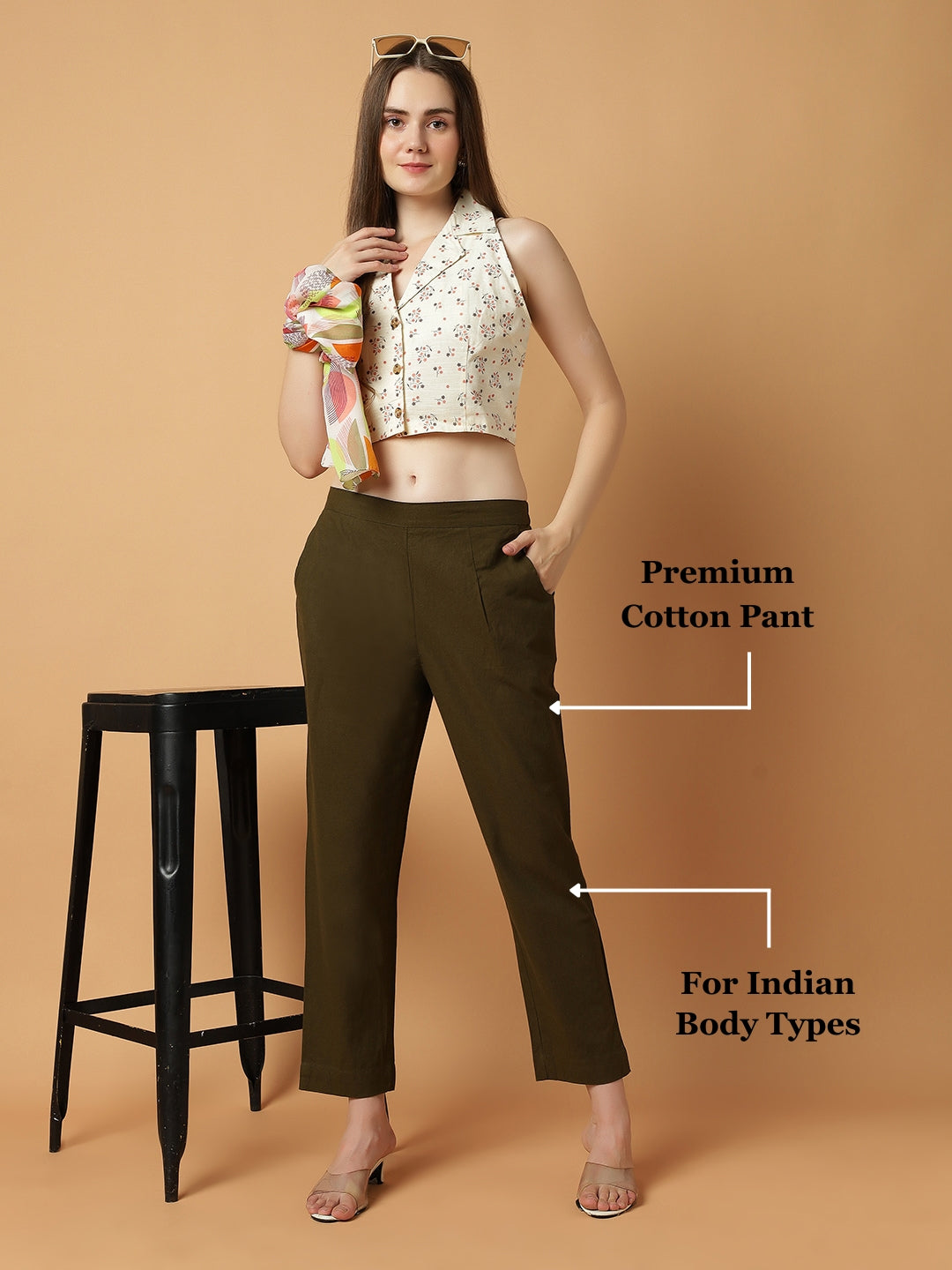 Olive-Green Premium Cotton Pant