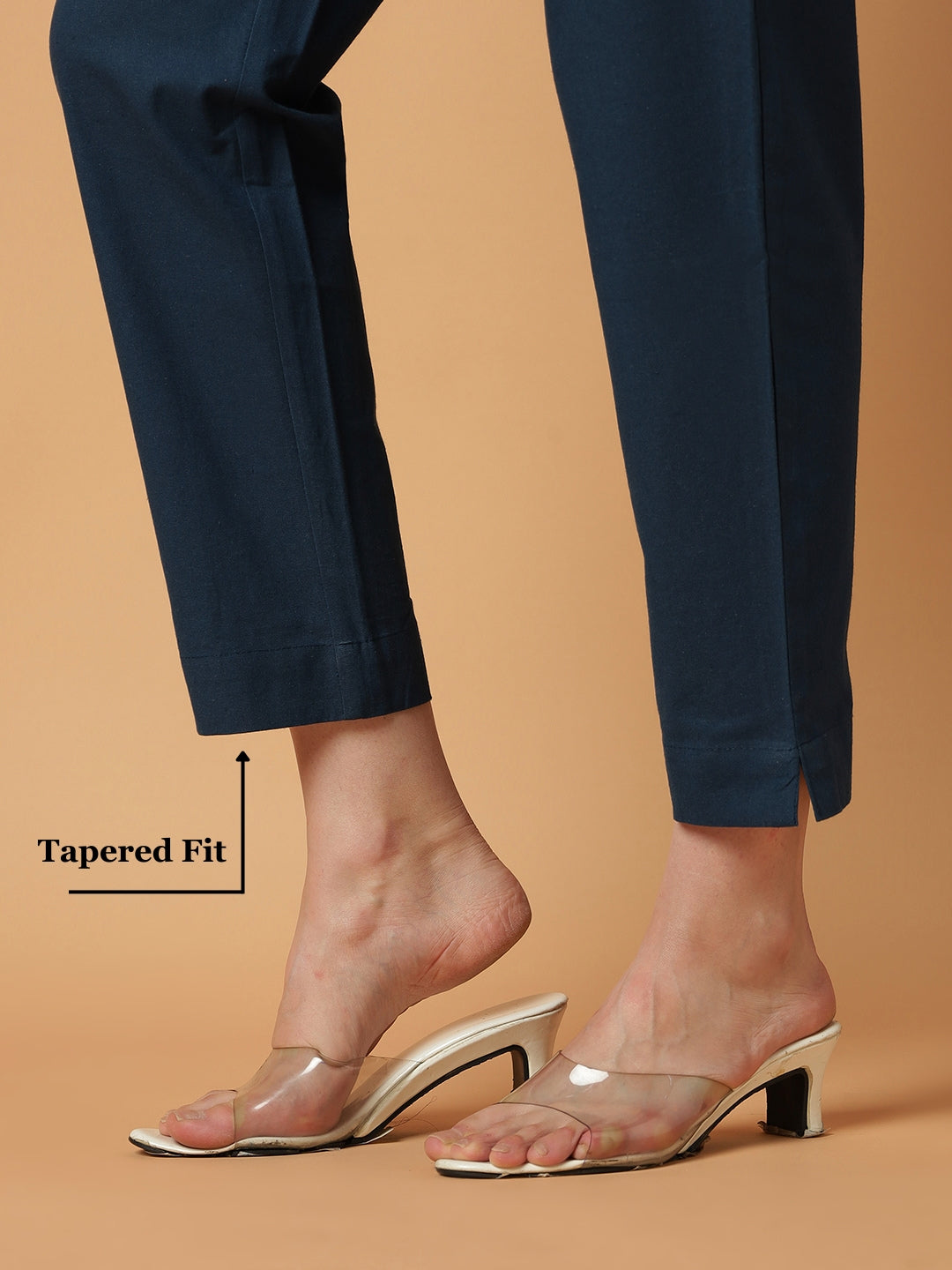 Peacock-Blue Premium Cotton Pant