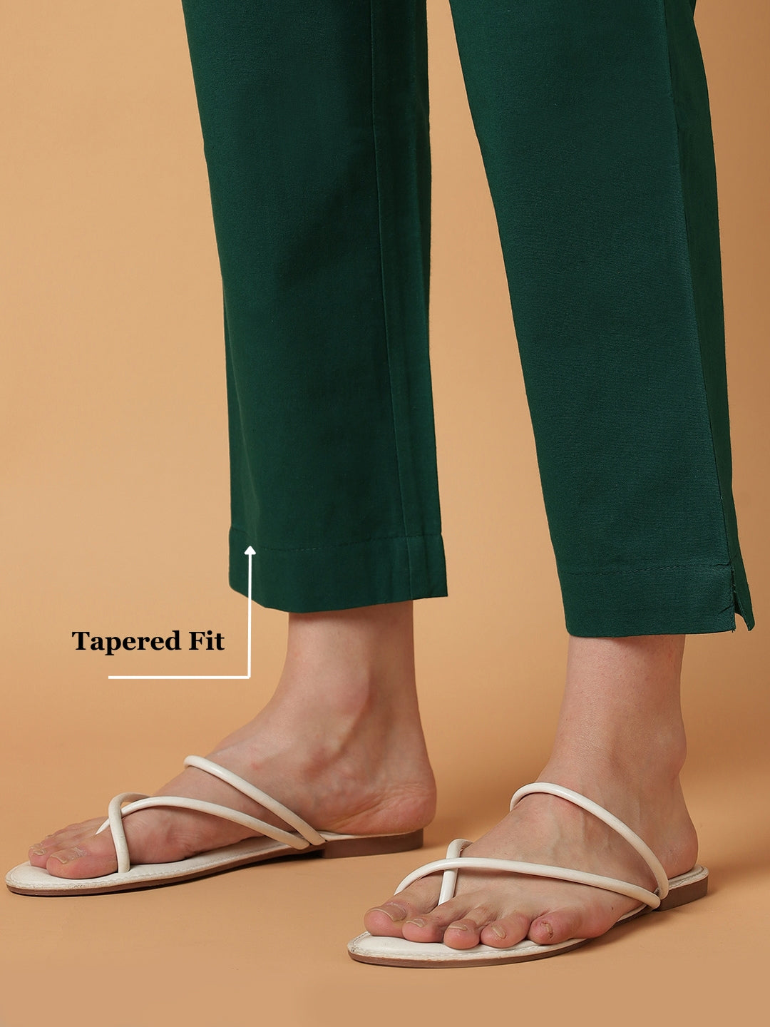 Bottle-Green Premium Cotton Pant