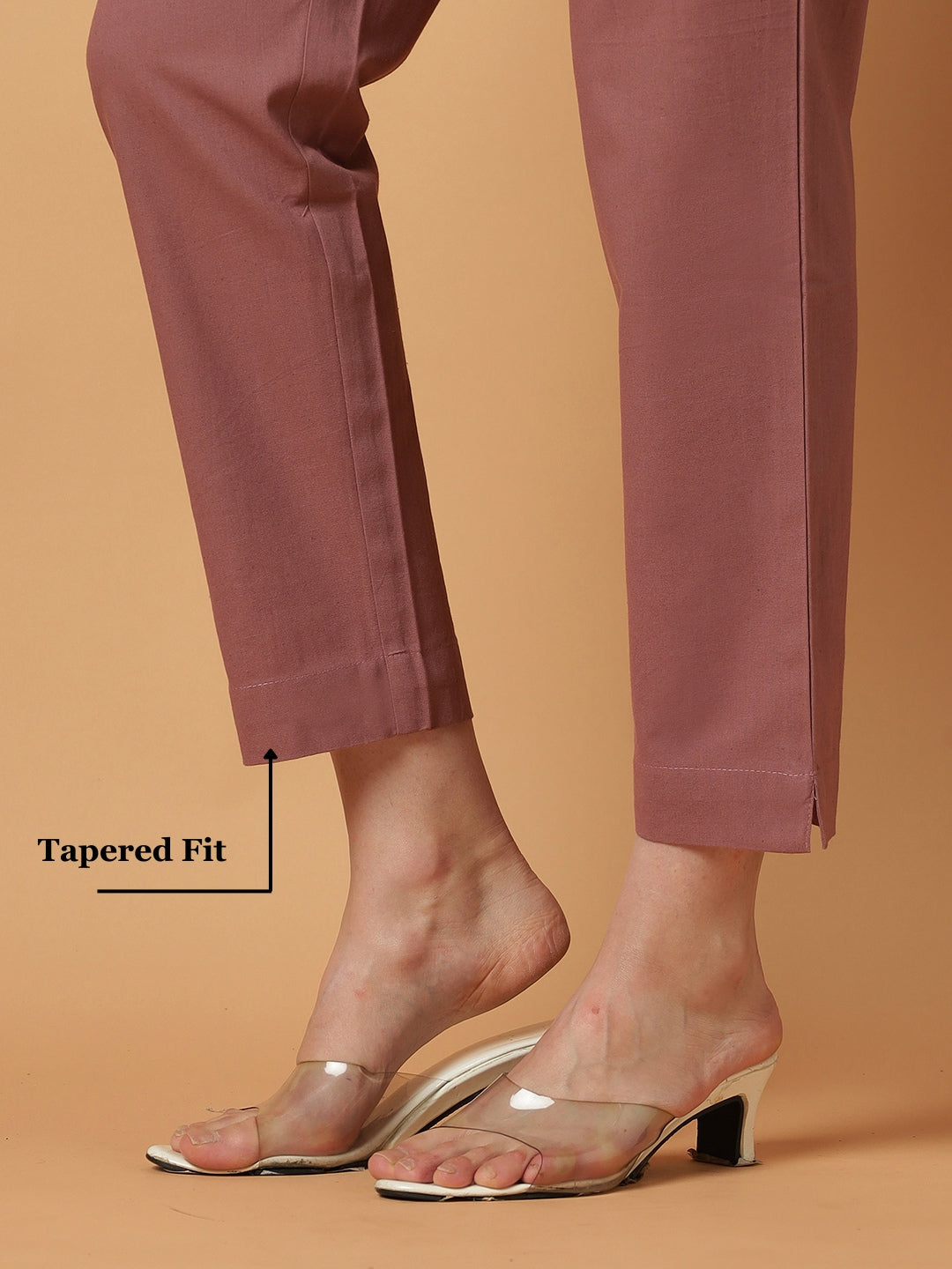 Rose-Taupe Premium Cotton Pant