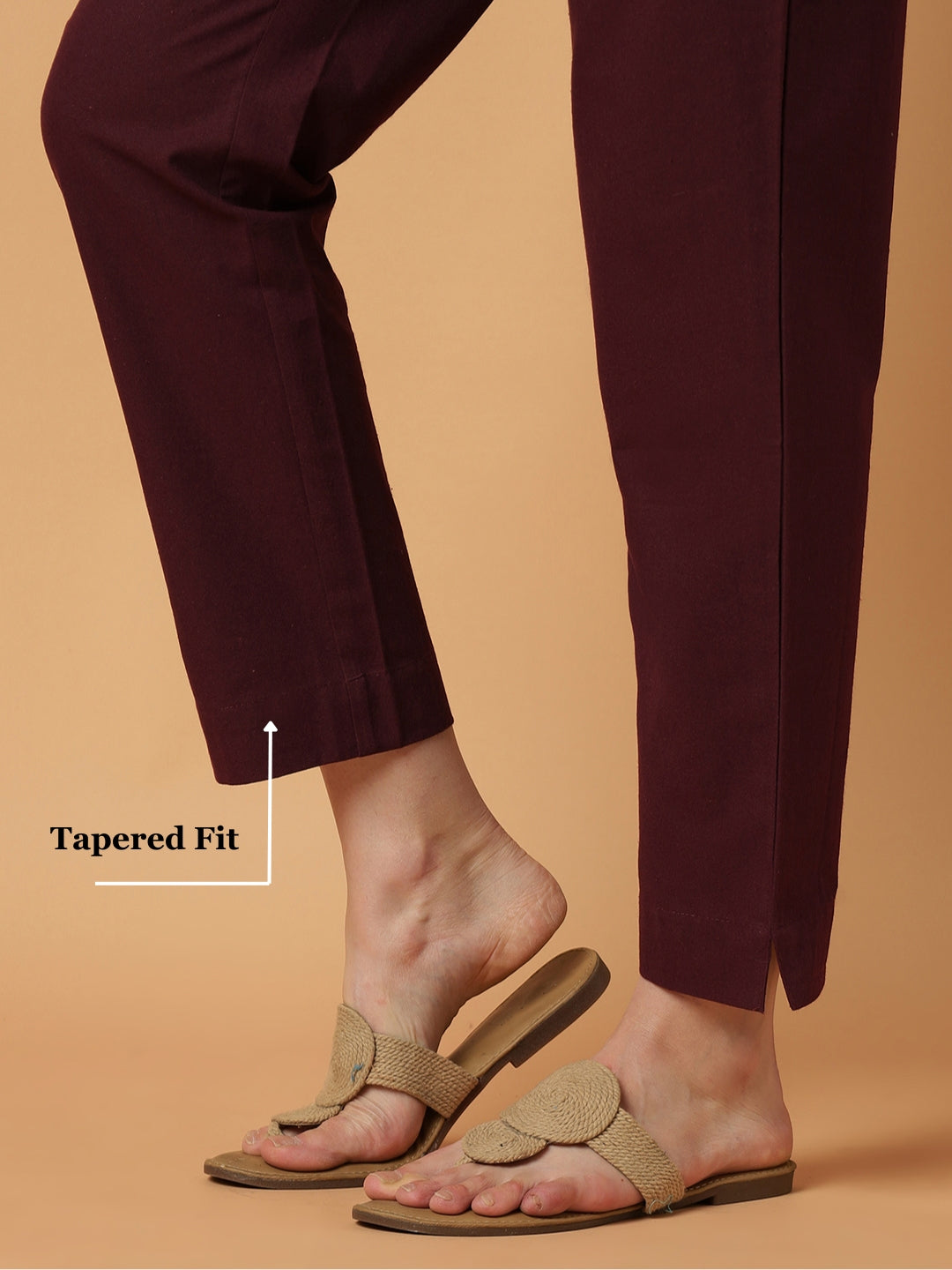 Wine Premium Cotton Trouser