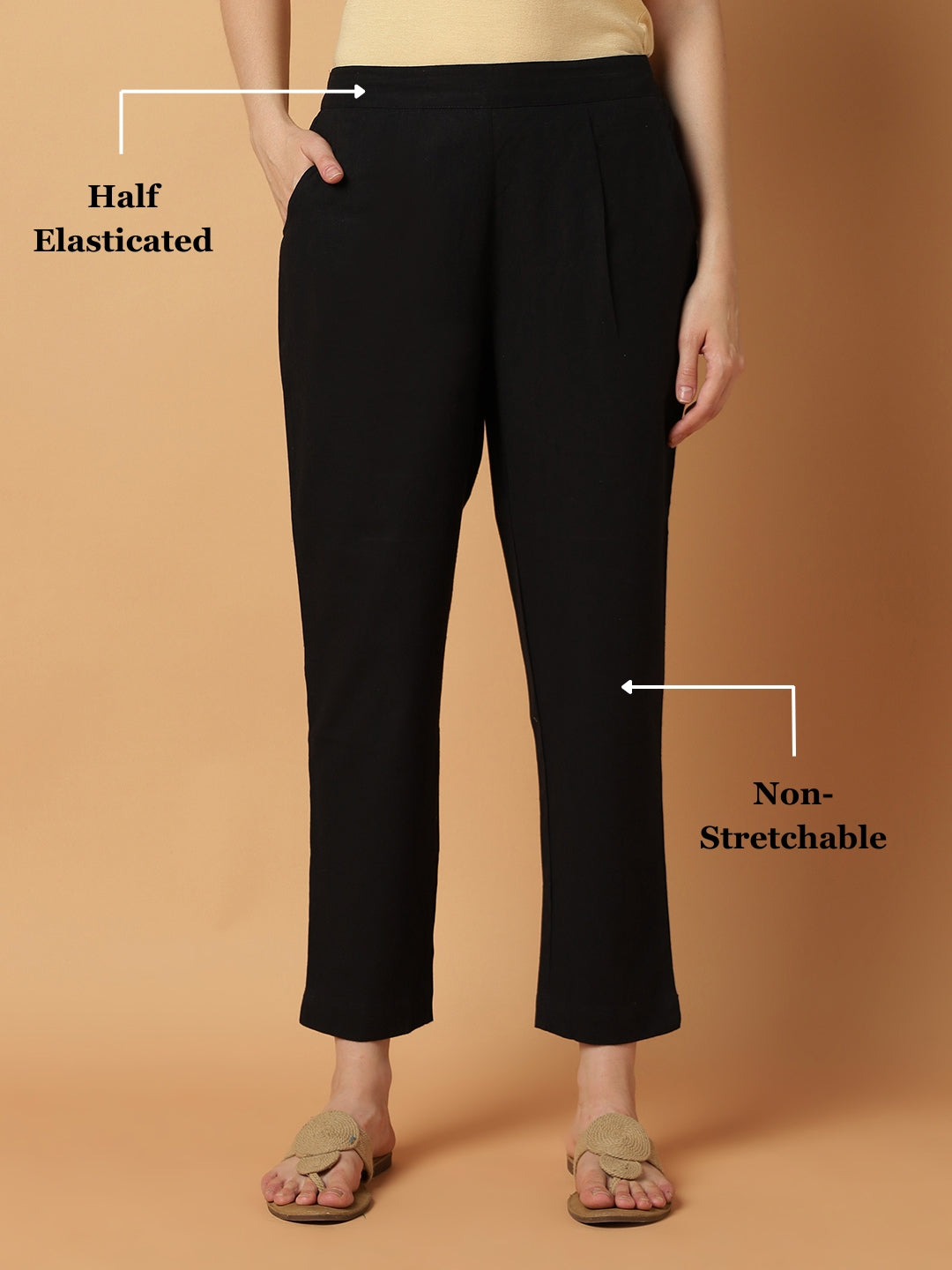Black Premium Cotton Trouser