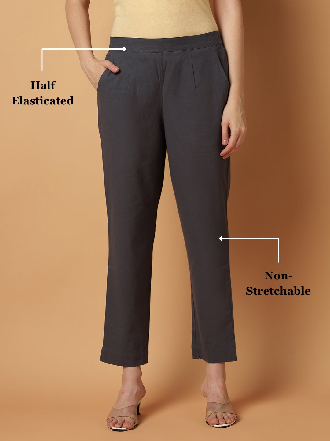 Cement-Grey Premium Cotton Pant