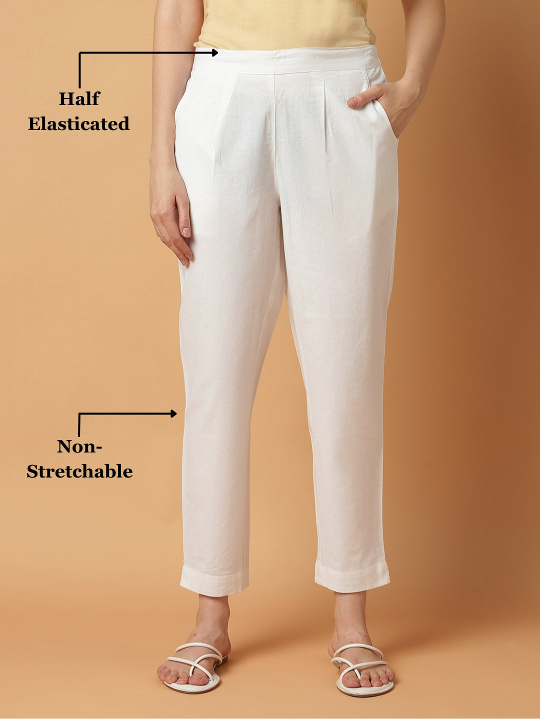 White Premium Cotton Trouser