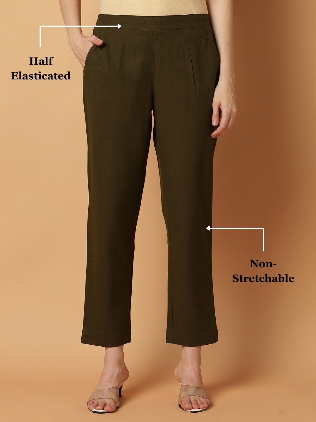 Olive-Green Premium Cotton Pant