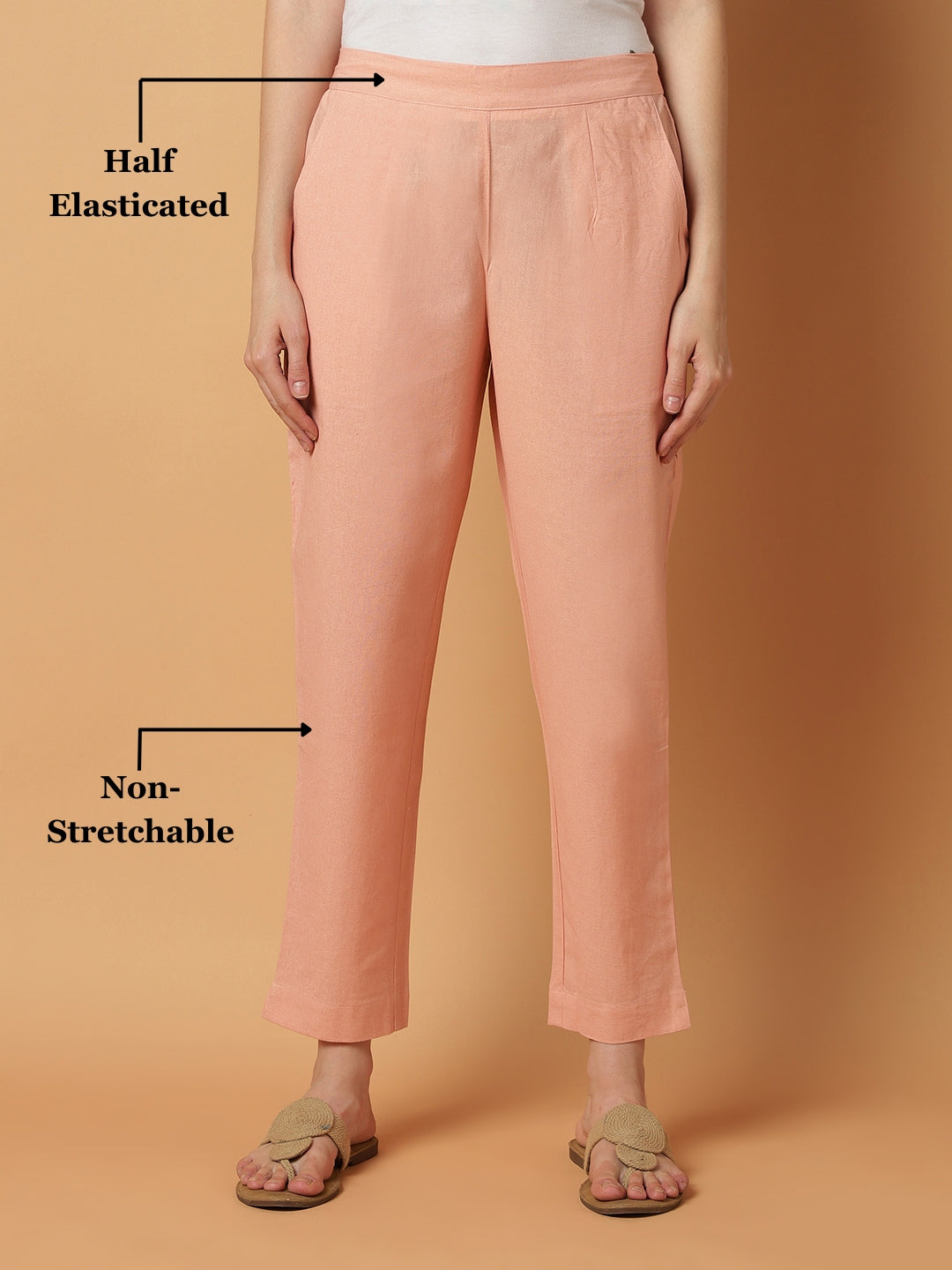 Peach Premium Cotton Trouser
