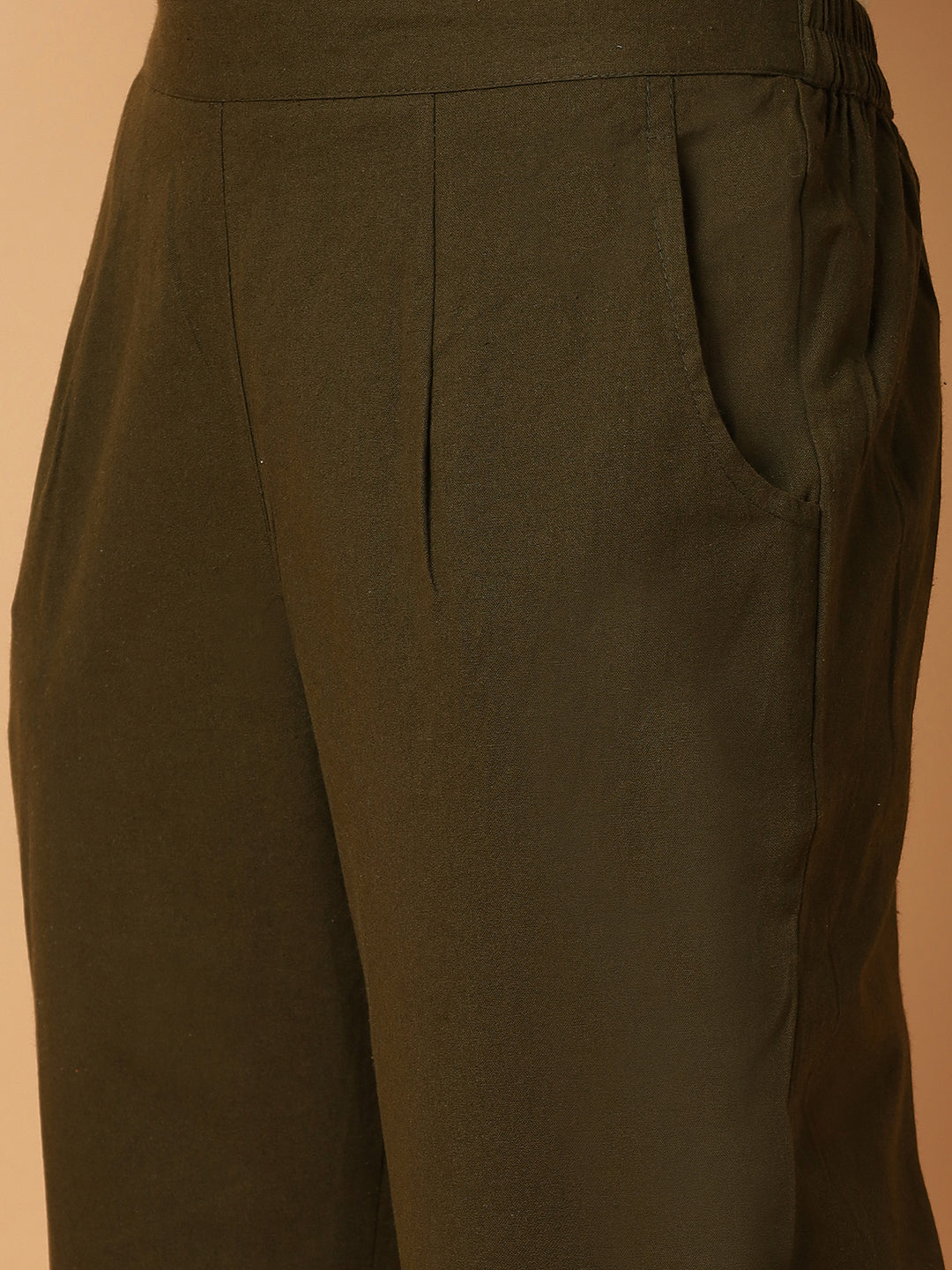 Olive-Green Premium Cotton Pant