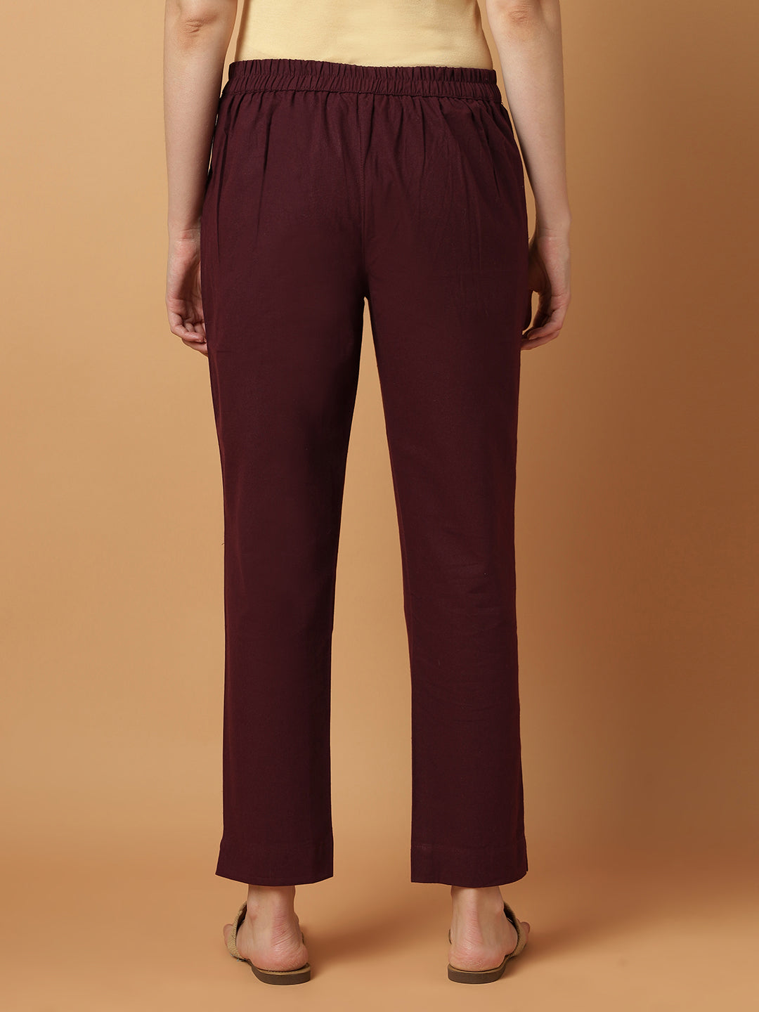 Wine Premium Cotton Trouser