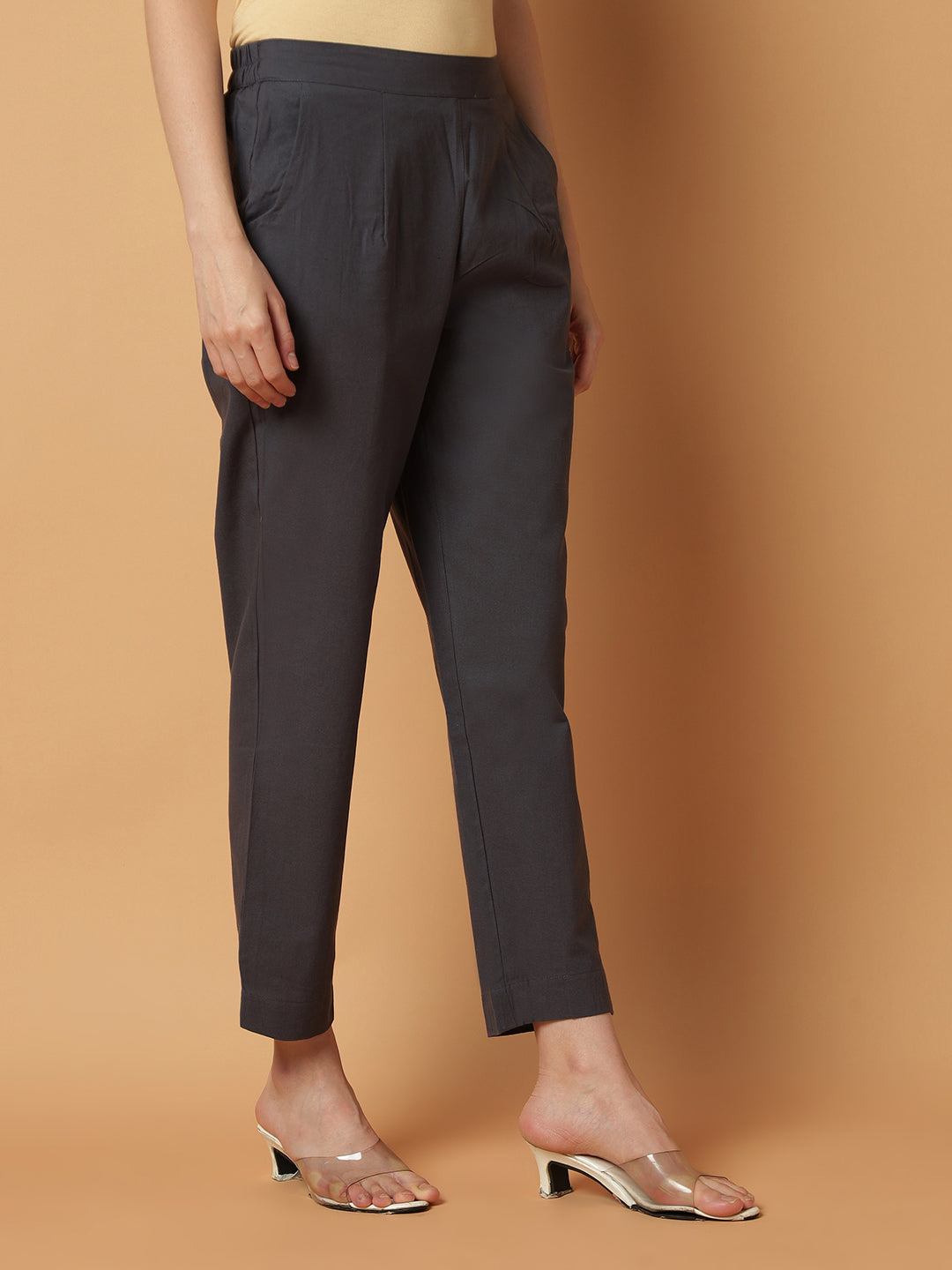Cement-Grey Premium Cotton Pant