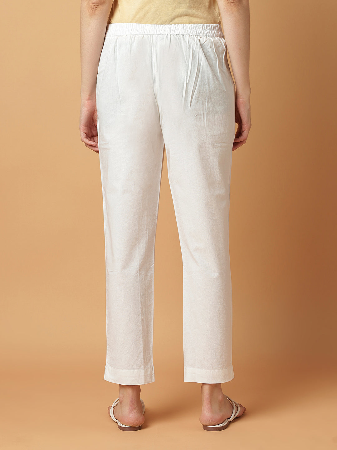 White Premium Cotton Trouser