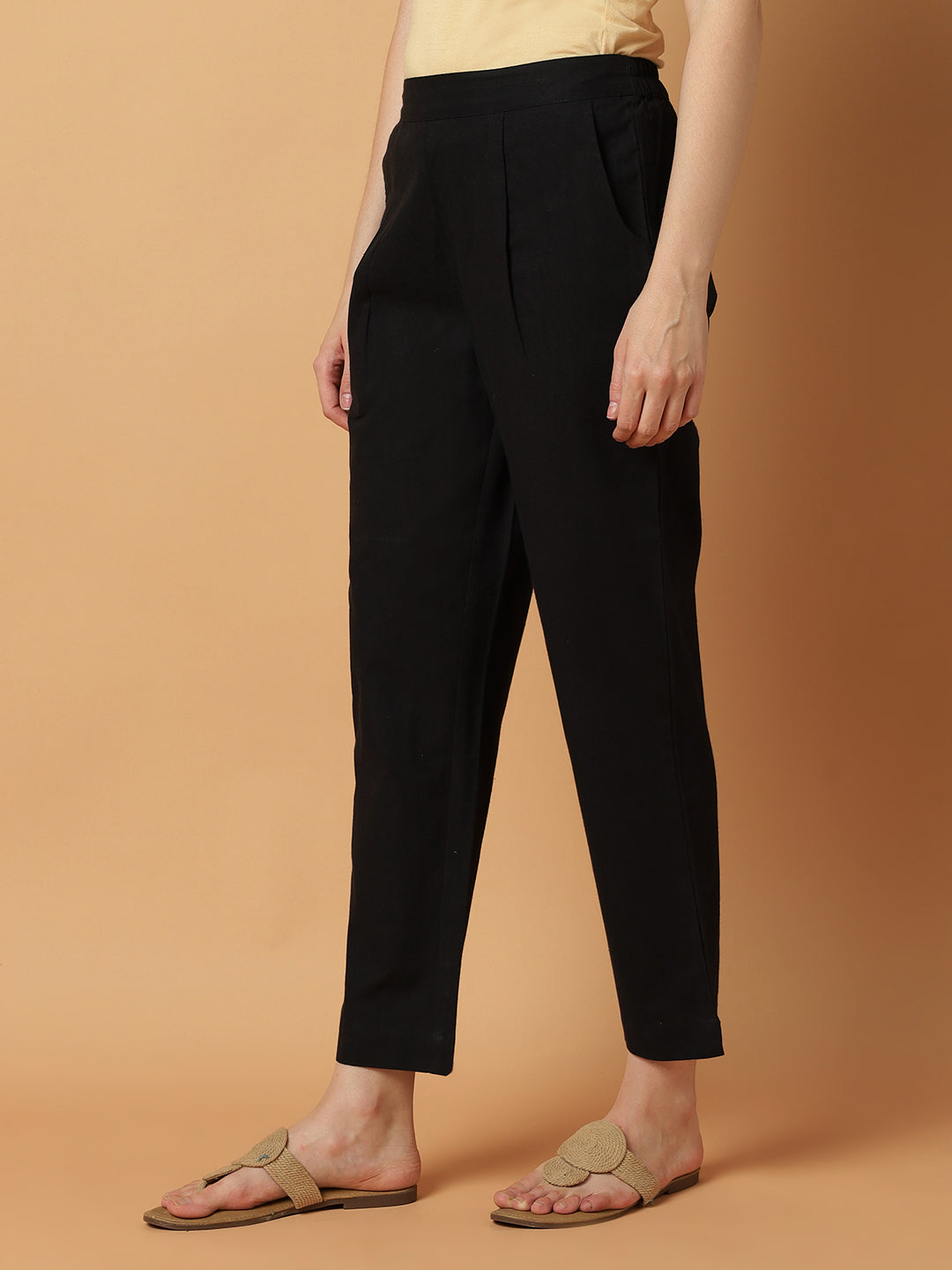 Black Premium Cotton Trouser