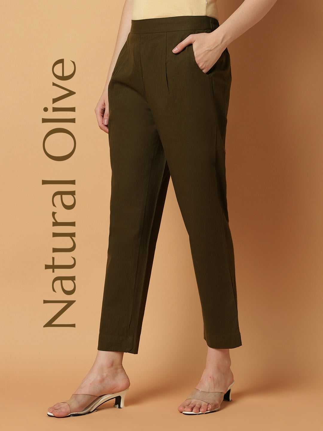 Olive-Green Premium Cotton Pant