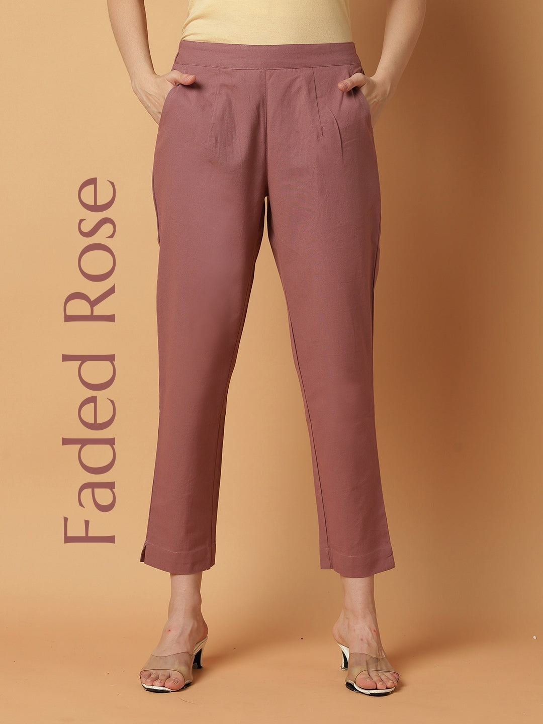 Rose-Taupe Premium Cotton Pant