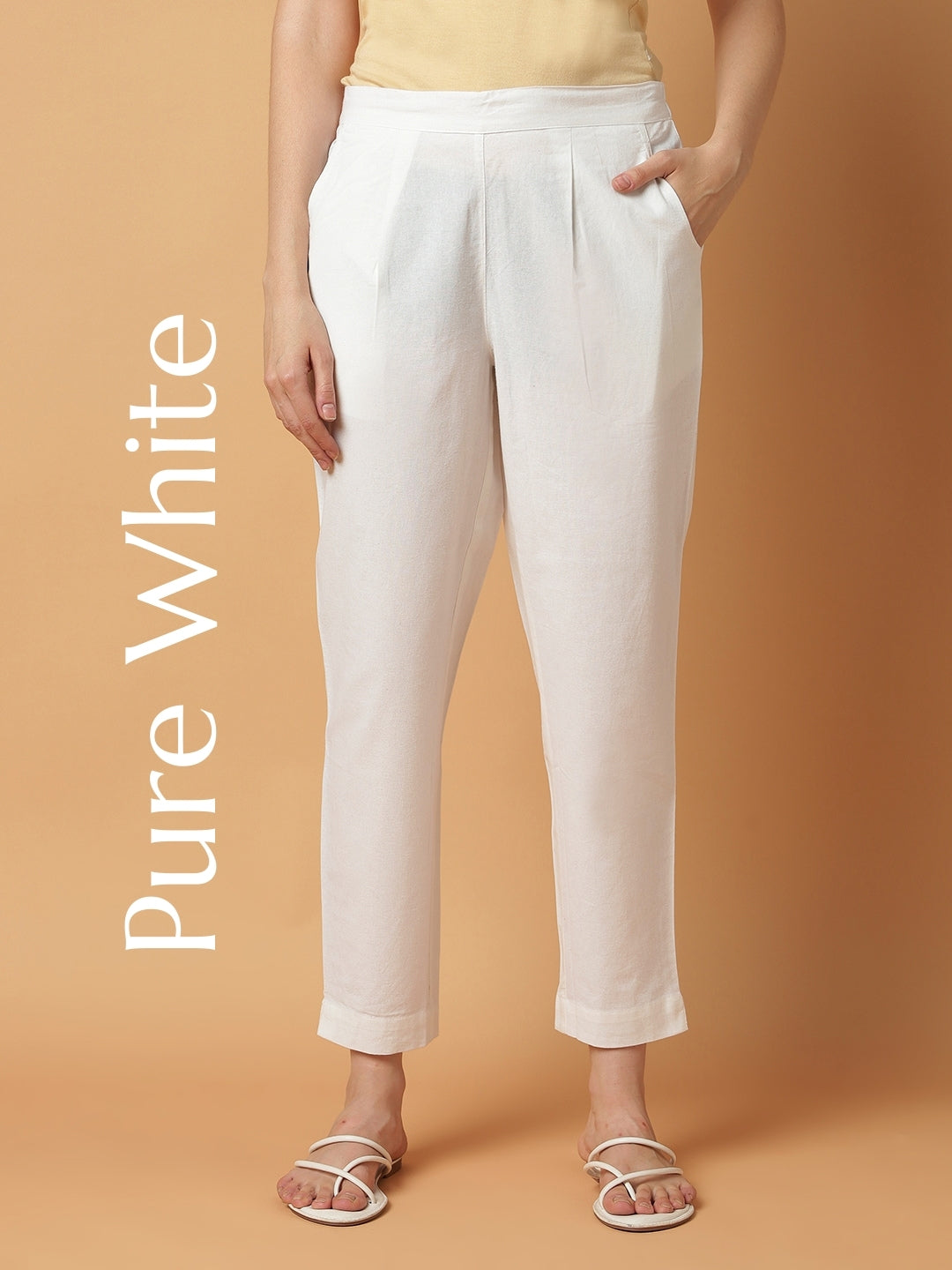 White Premium Cotton Trouser